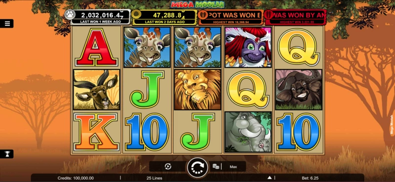Mega Moolah slots